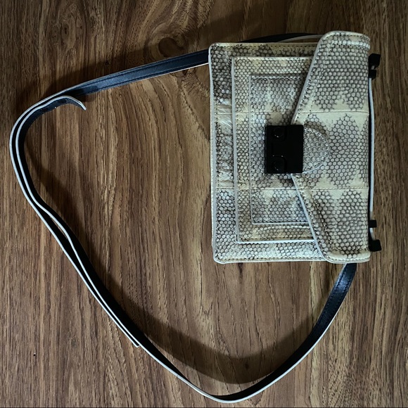 Loeffler Randall Rider Crossbody Bag Python - Picture 2 of 5